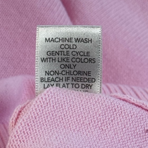 CJ Banks Pink Cotton Button Front Cardigan Sweater 3X - Picture 10 of 10